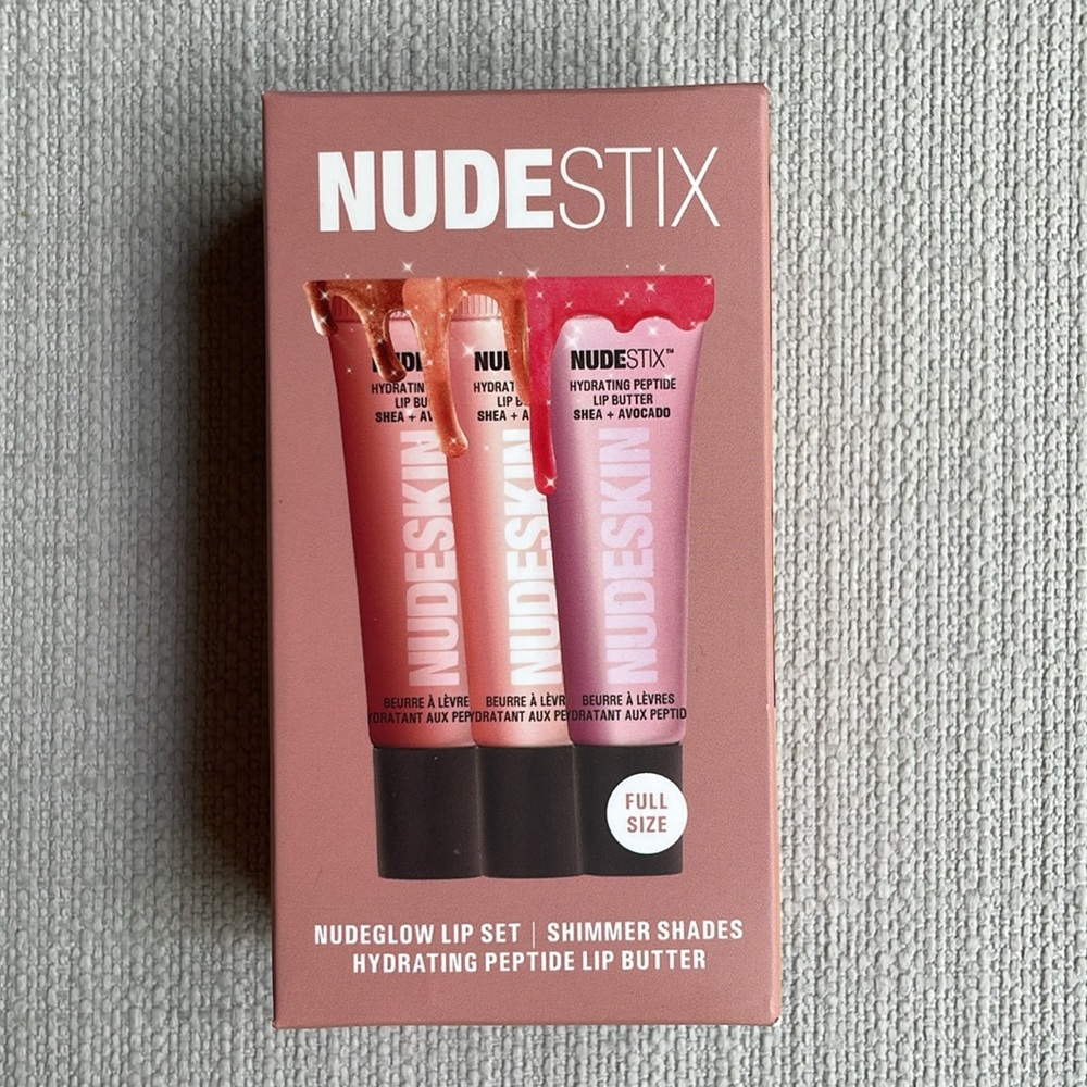 NUDESTIX NUDEGLOW Lip Set - Hydrating Peptide Lip Butter